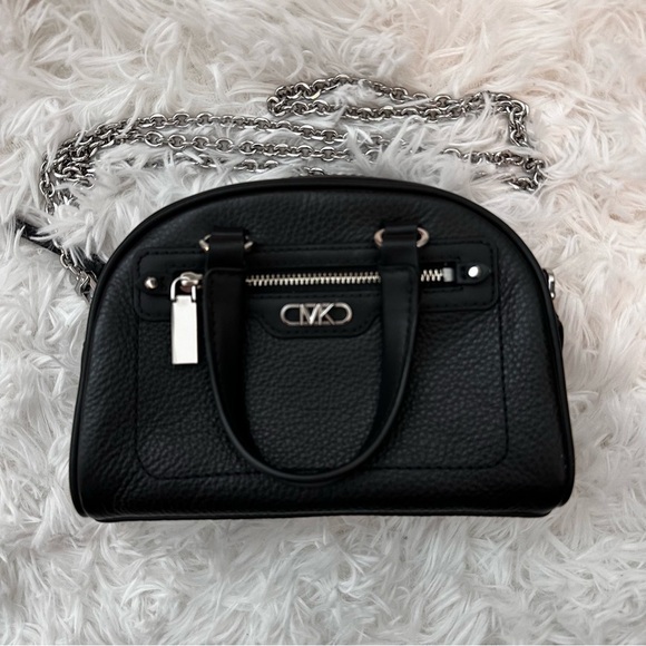 MICHAEL Michael Kors Williamsburg Extra Small Bowling Crossbody Bag Black - Picture 5 of 6